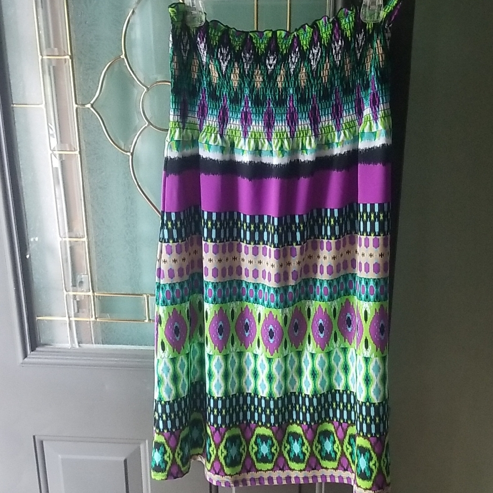 Venus Vibrant Multicolor Strapless Coverup
